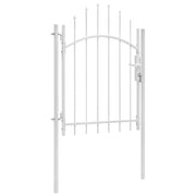 Cancello da Giardino in Acciaio 1x2 m Bianco cod mxl 42719
