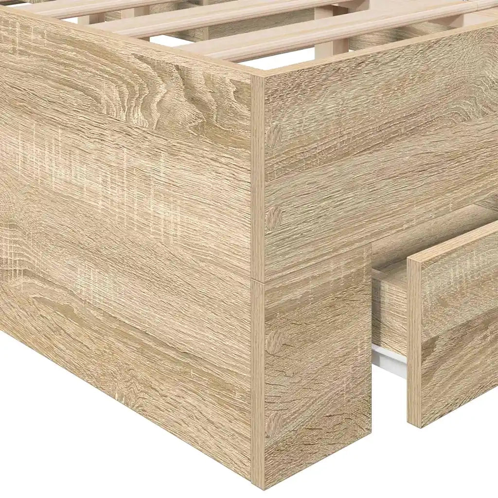 Struttura del letto Marrone 120 x 200 cm Legno multistrato 3345114