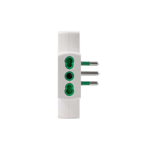 FME 87225RM ADATTATORE PIATTO 10A 3PR BIP C/LIMIT. BCO- FANTON- 1,0 pz