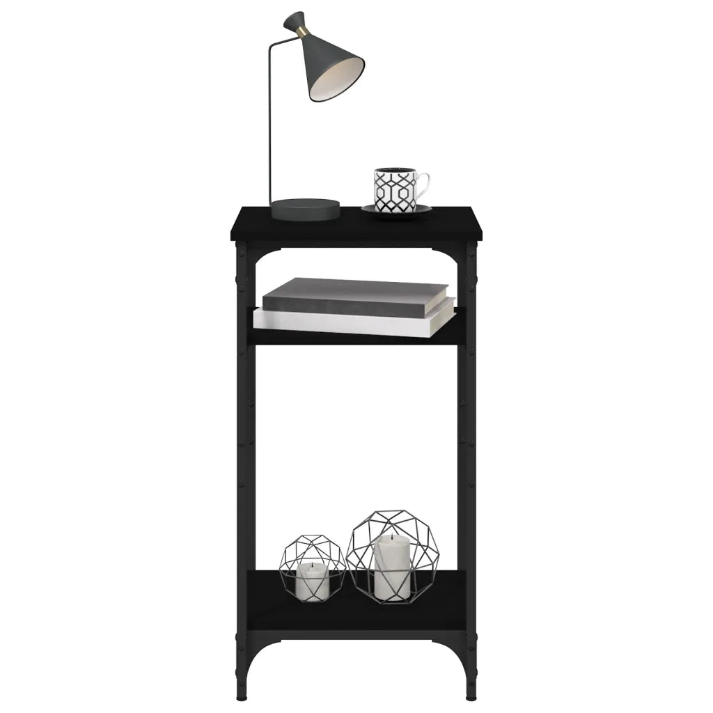 Tavolino Nero 40x30x75 cm in Legno Multistrato 825797