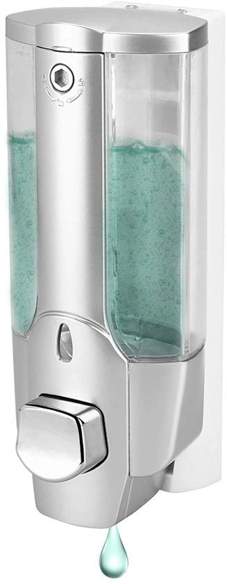 Dispensatore di sapone adesivo per muro 300ML - Macchina per sapone liquido - Disinettante manuale - Dispensatore di sapone per bagno - Dispensatore di sapone per cucina - Materiale duraturo
