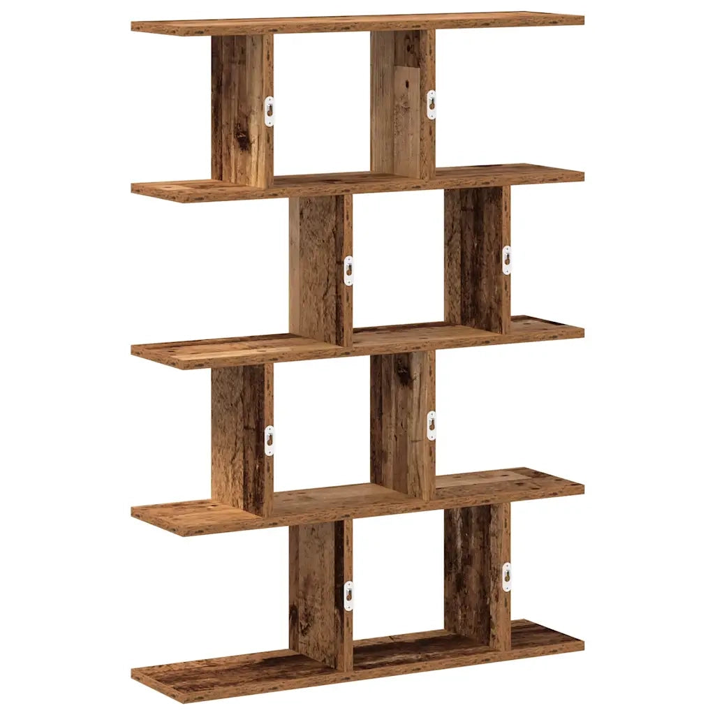 vidaXL Mensola a Muro a Cubo 12 Scomparti in Truciolato Legno Antico