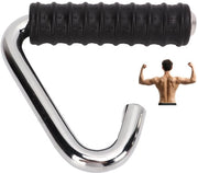 Manubrio C per esercizio fisico - Universale - Rivestito di gomma - In acciaio - Resistentente all'usura - Lunghezza del manubrio 13,3 cm
