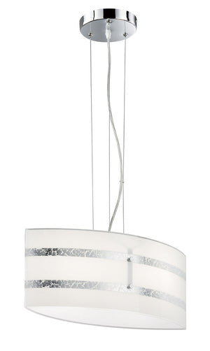 Lampada a Sospensione da Interno Attacco E27 in Metallo Cromo