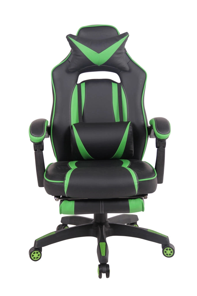 Sedia Gaming Heat In Similpelle Nero/verde