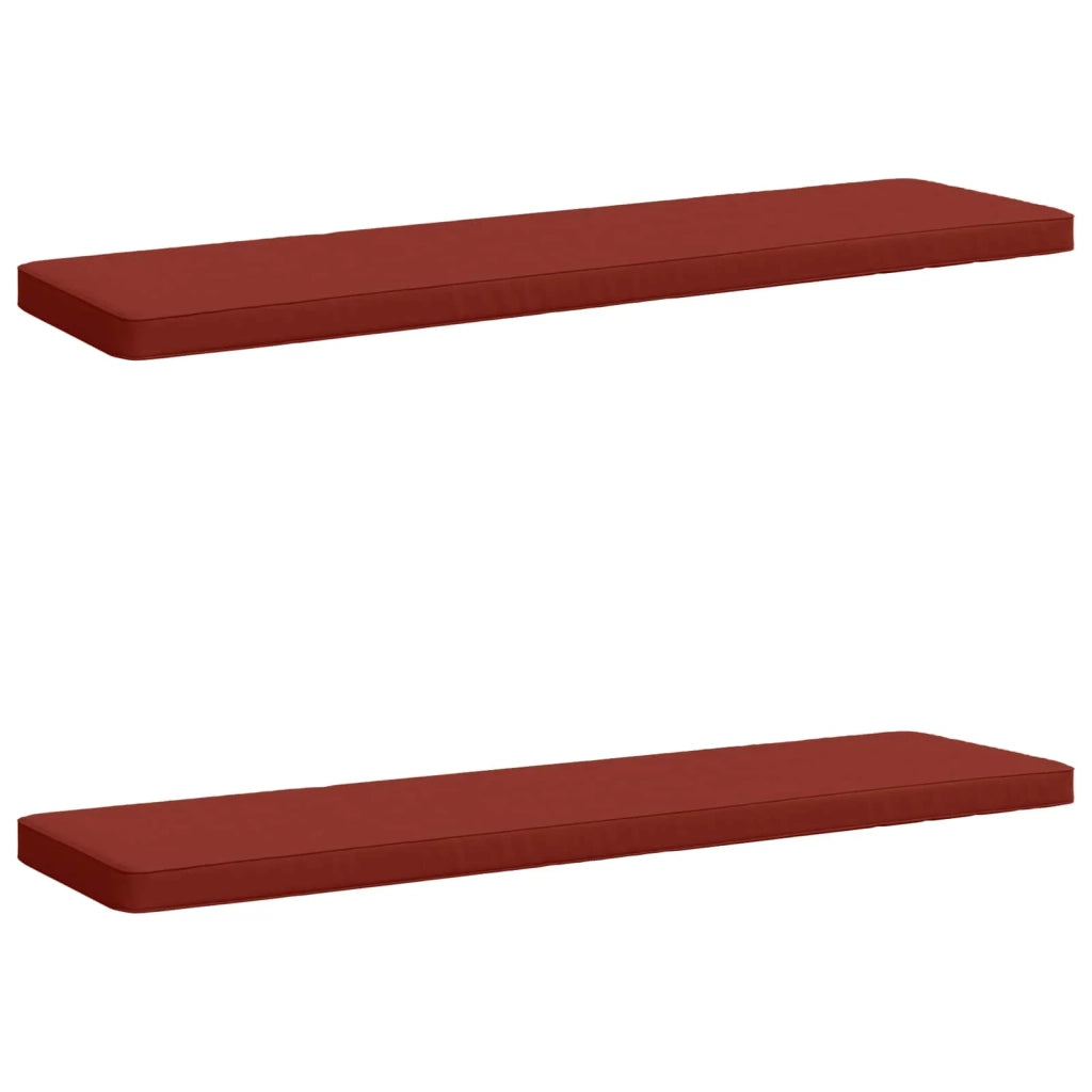 Cuscini per Panchina a 2 Pezzi VUGHT 2 pz 100% Poliestere Rosso 951417