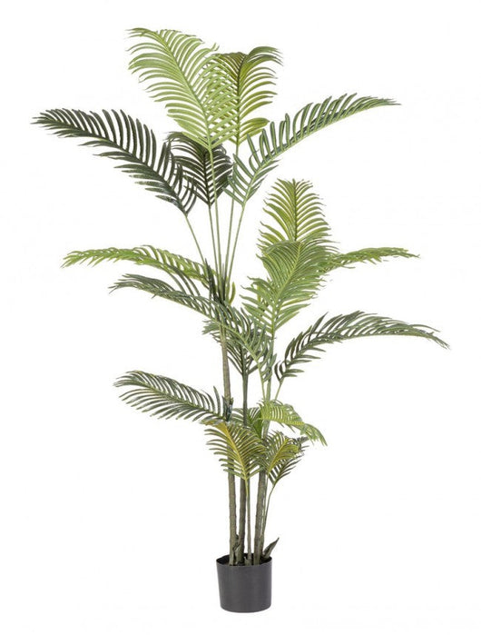 Set 2 Piante Artificiali di Kenzia Ø100x180 cm in Plastica con Vasi Verde