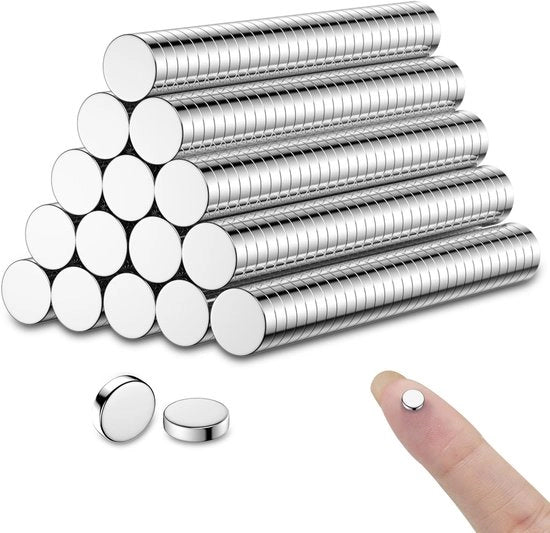 300 pezzi di magneti mini forti, 6x2mm magneti per frigorifero, piccoli magneti neodymium per avvisi, frigoriferi, fai da te, ufficio, cucina