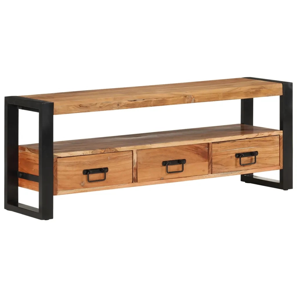 Mobile Porta TV 120x30x45 cm in Legno Massello di Acacia 351670