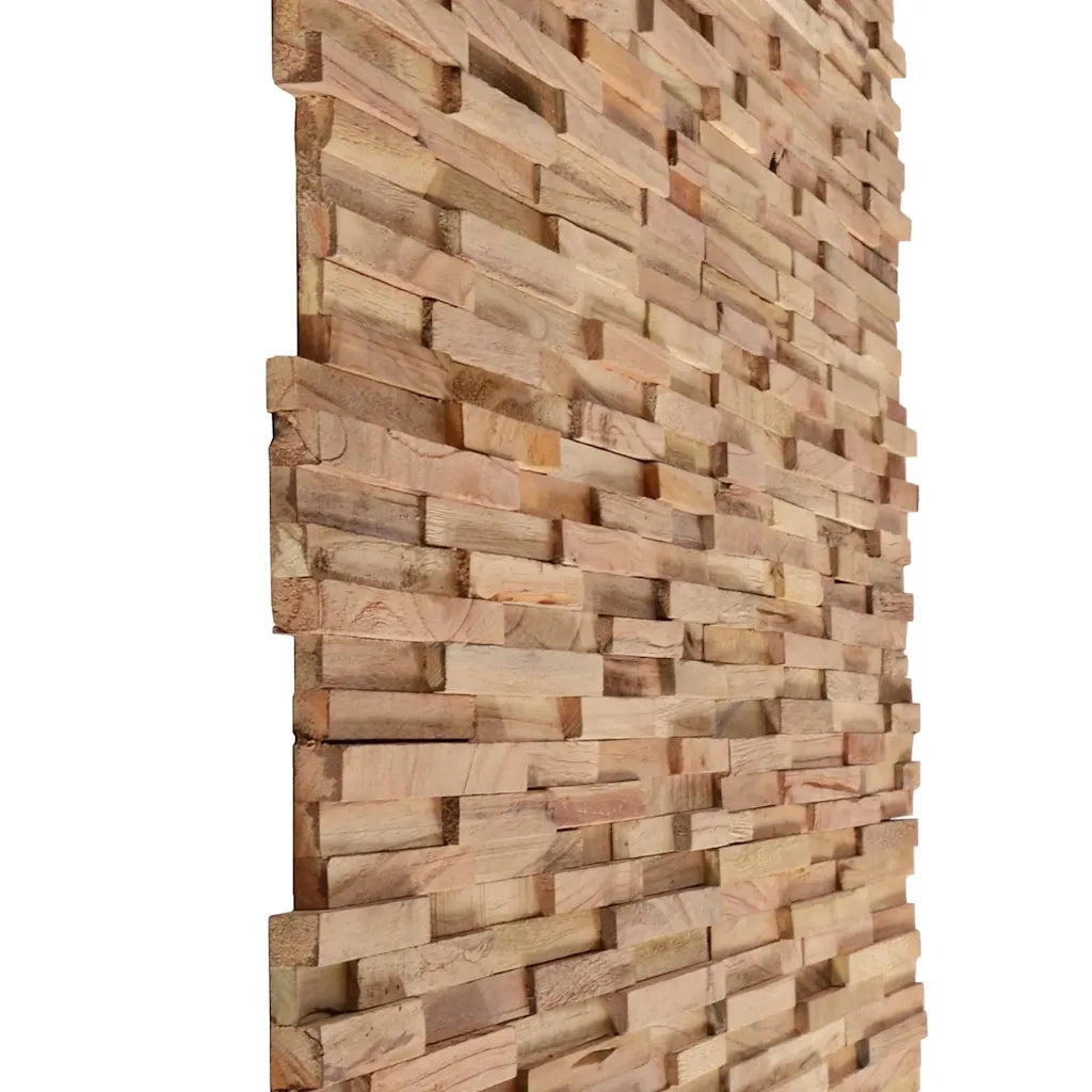 Pannelli per Pareti 10 pz 1,08 m² in Legno Massello di Teak 326178