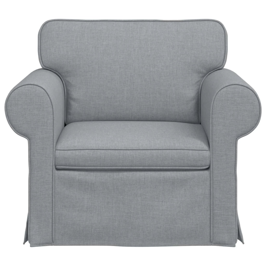 Divano Grigio chiaro 95 x 82 x 80 cm Tessuto 42024292
