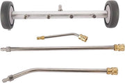 Set di Aspirapolvere a Spazzola 16'' - Sottosterzo Pompa ad Alta Pressione - 4 Getti in Acciaio Inossidabile - 2 Estensioni - 1500-4000 PSI - Alluminio Duraturo - Aspirapolvere per Sottosterzo