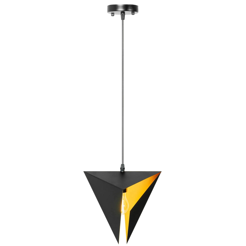 Lampada Da Soffitto Triangolare Geometrica Nera APP253-1CP