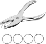 Perforatrice metallica portatile 3 mm - 4 anelli - per carta/wishkaarten - duratura/riutilizzabile - facile da utilizzare