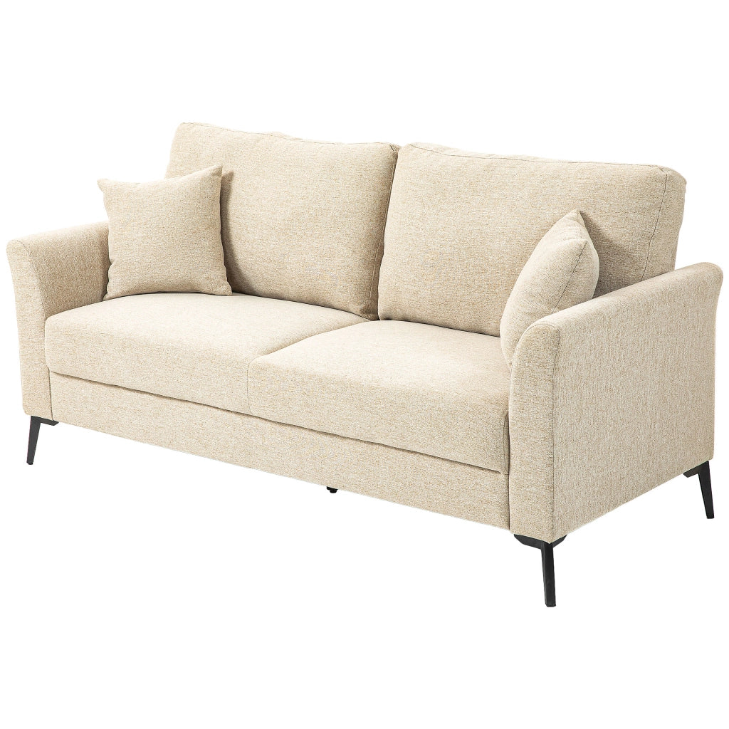 Divano 2 posti ¨C zephmum ¨C Tessuto antimacchia, beige, 179x80x89 cm