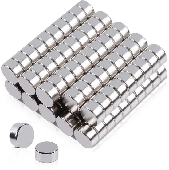 Magnetici 6x3mm Piccoli, 80 Pezzi Magnetici, Magnetici Neodymium Ronde e Piani, Acquista Magnetici per Pannello Magnetico, Pannello da Parete, Foto