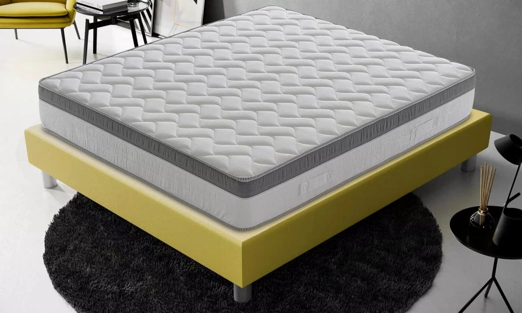 Materasso Singolo 80x200 in Memory Foam - Alto 26 cm - Sfoderabile - 6 cm memory gel rinfrescante