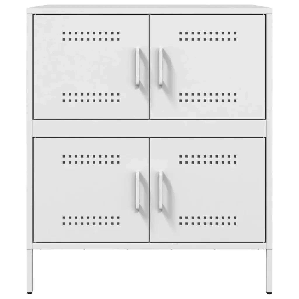 Credenza Bianca 68x39x79 cm in Acciaio 842957