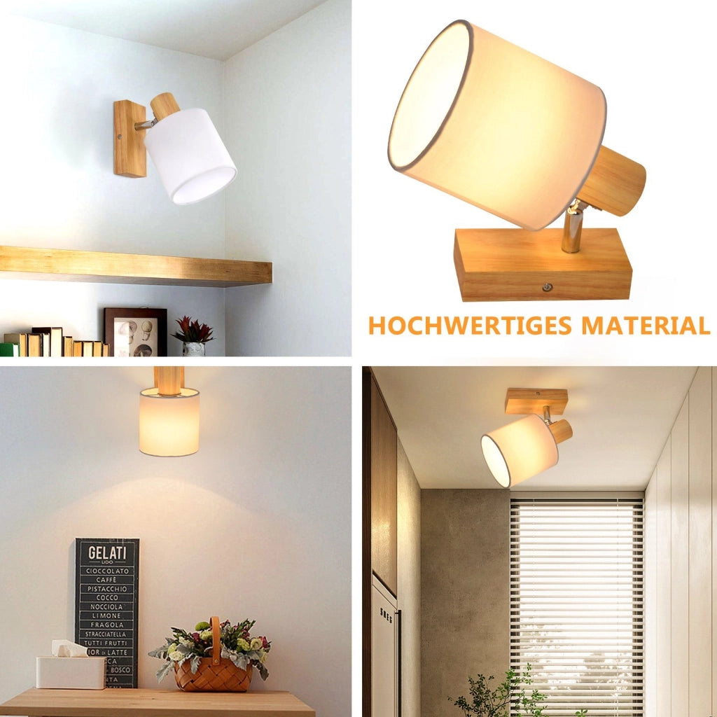 ZMH Faretto da soffitto regolabile vintage nero E14 a 1 fiamma