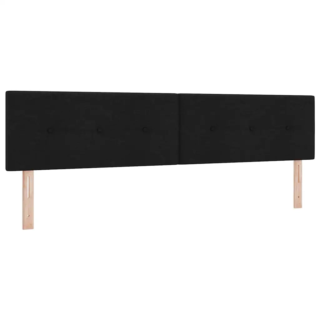 Letto a molle con materasso Nero 200 x 200 cm Tessuto 3340047