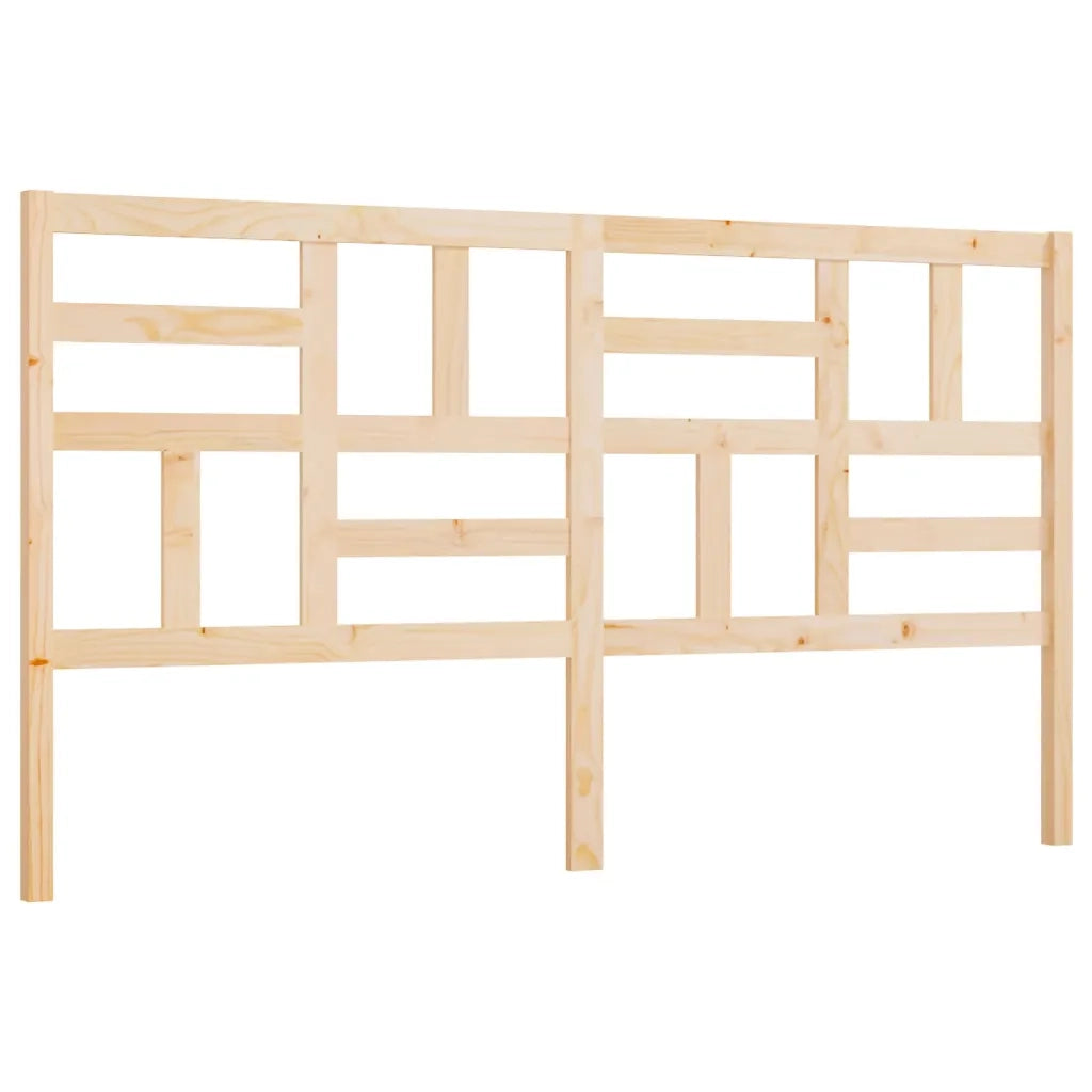 Testiera per Letto 206x4x104 cm in Legno Massello di Pino