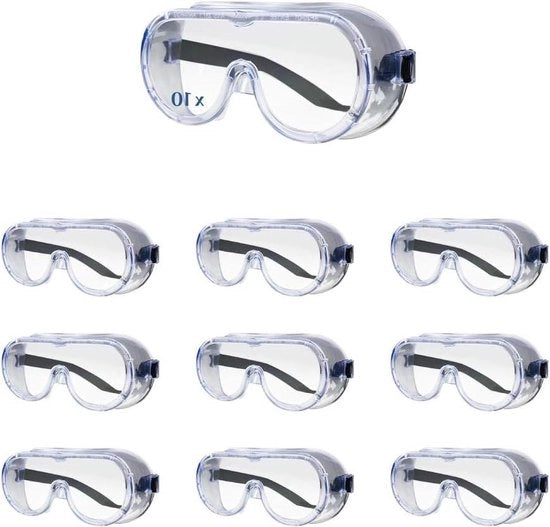 Scherma occhiali anti-condens EN166 cristallo chiaro resistente alla abrasione cintura flessibile