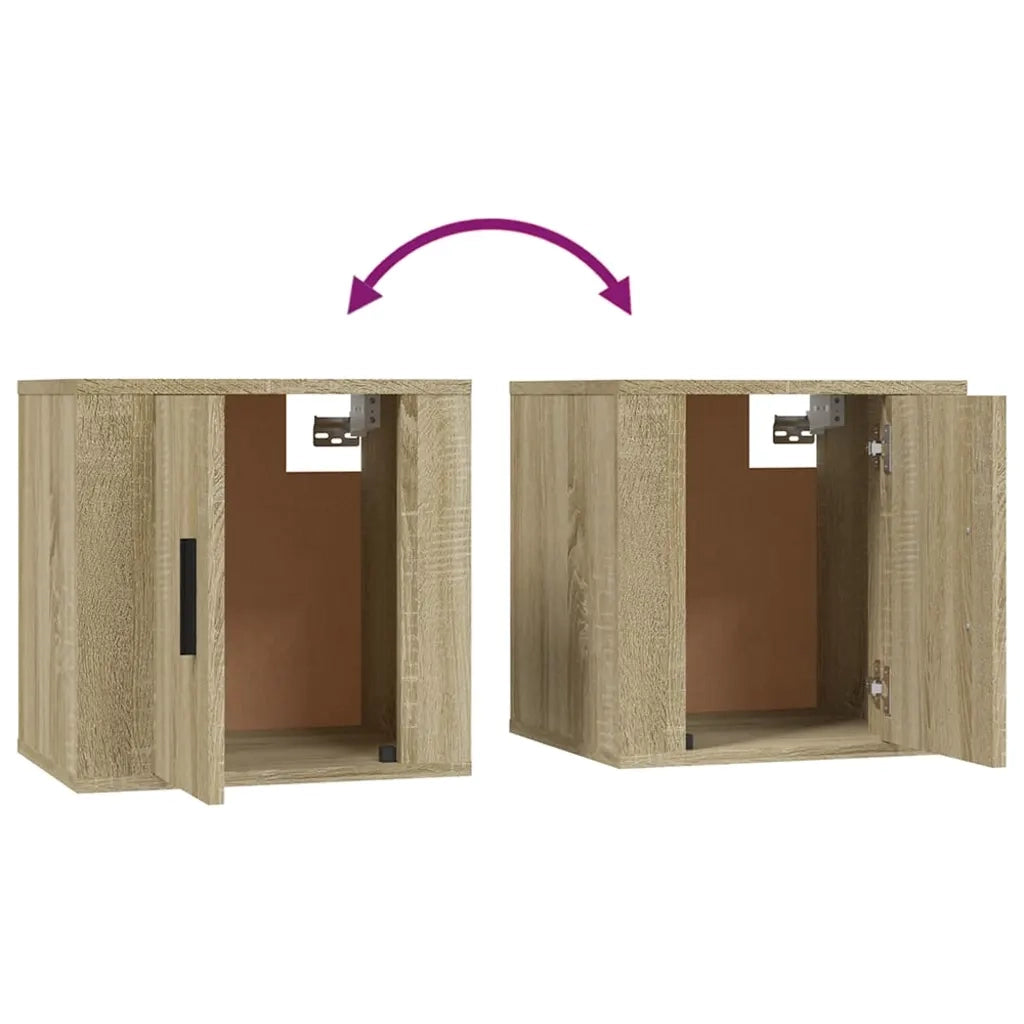 vidaXL Set di Mobili Porta TV 2 pz Rovere Sonoma in Legno Multistrato