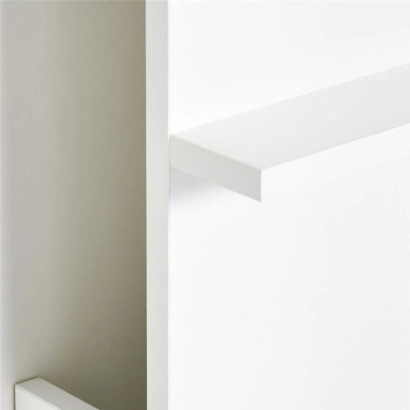 SCRIVANIA A MURO PIEGHEVOLE E SALVASPAZIO CON RIPIANI 60X21.5X50 CM BIANCO