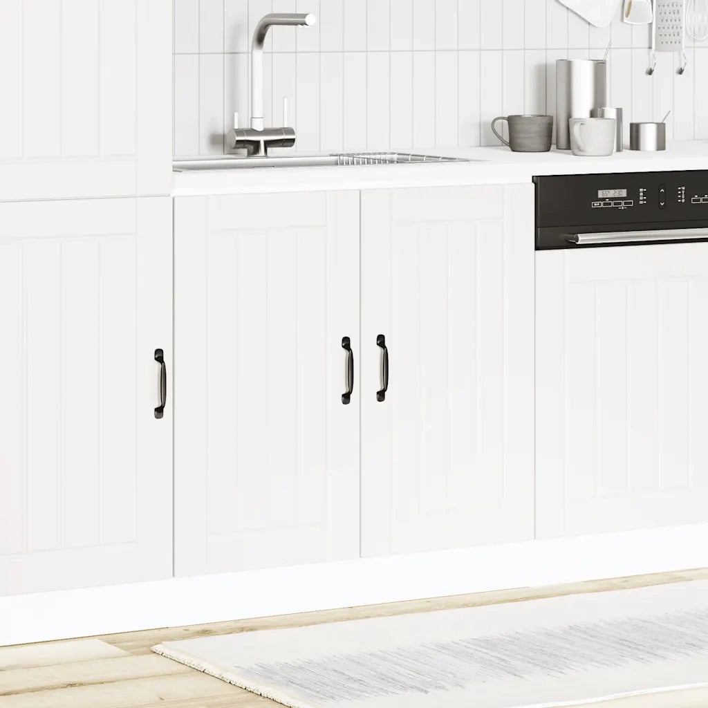 Mobile base lavello-Armadietto da bagno Lucca Bianco in Legno Multistrato 537380