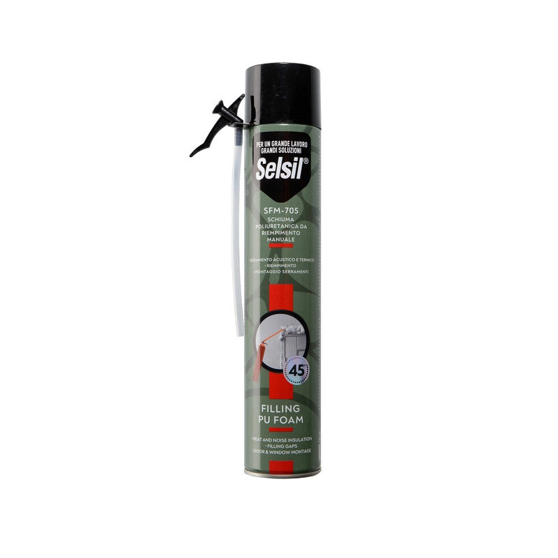 SELSIL SCHIUMA POLIURET UNIVERS MANUALE 750 ML- 12,0 pz