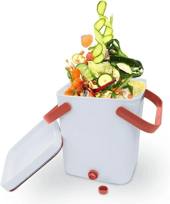Bacino di compostaggio Bokashi da cucina per città - inclusa attivatrice di lievitazione