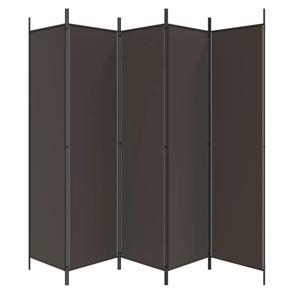 Divisorio a 6 Pannelli Marrone 300x200 cm in Tessuto cod mxl 69533