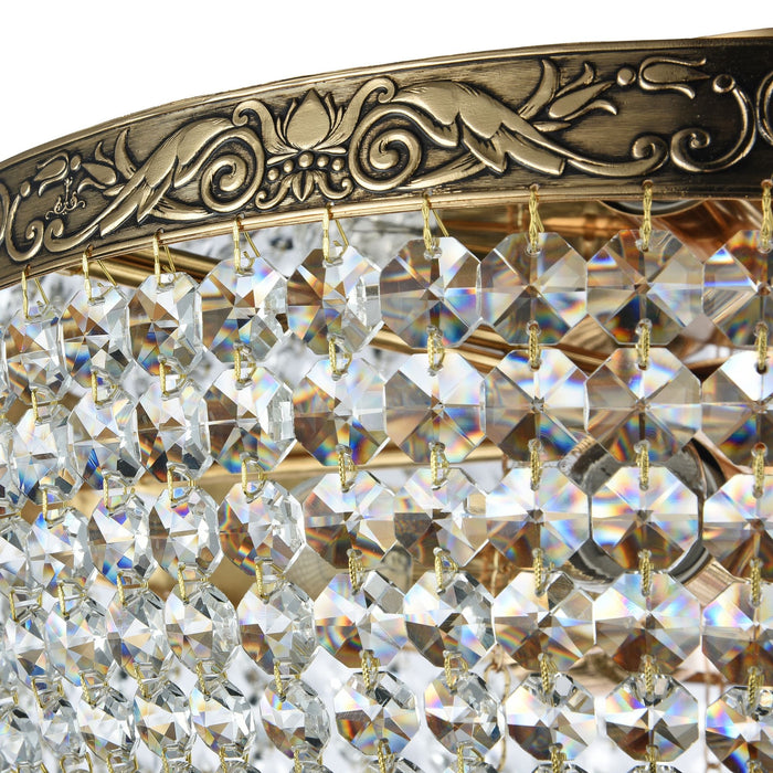 Lampadario Royal Classic in Metallo Palace Oro Antique