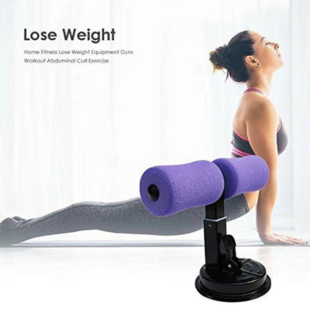 Trade Shop - Attrezzo Per Addominali Fitness Ventosa Sport Spugna Caviglie Curl Push Up Sit -