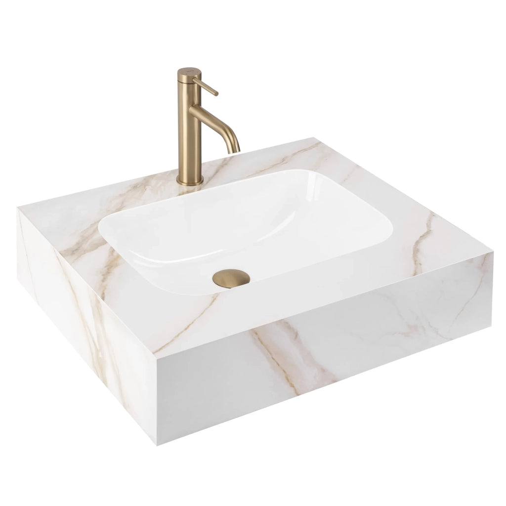 Lavabo Sospeso Rea Aresa Grey Gold 60