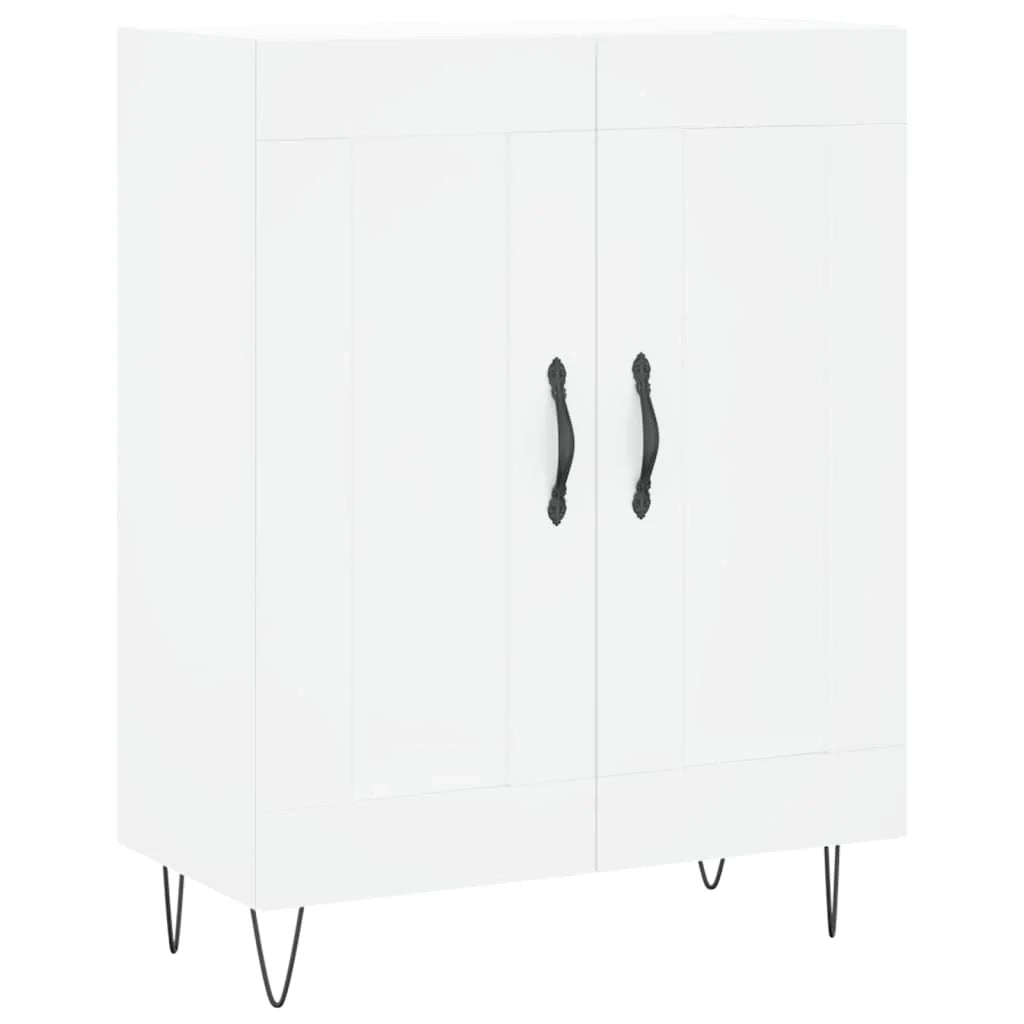 Buffet credenza cassettiera mobiletto mobile contenitore organizer cucina soggiorno salotto alto 69,5 x 34 x 180 cm legno ingegnerizzato bianco 02_0032755