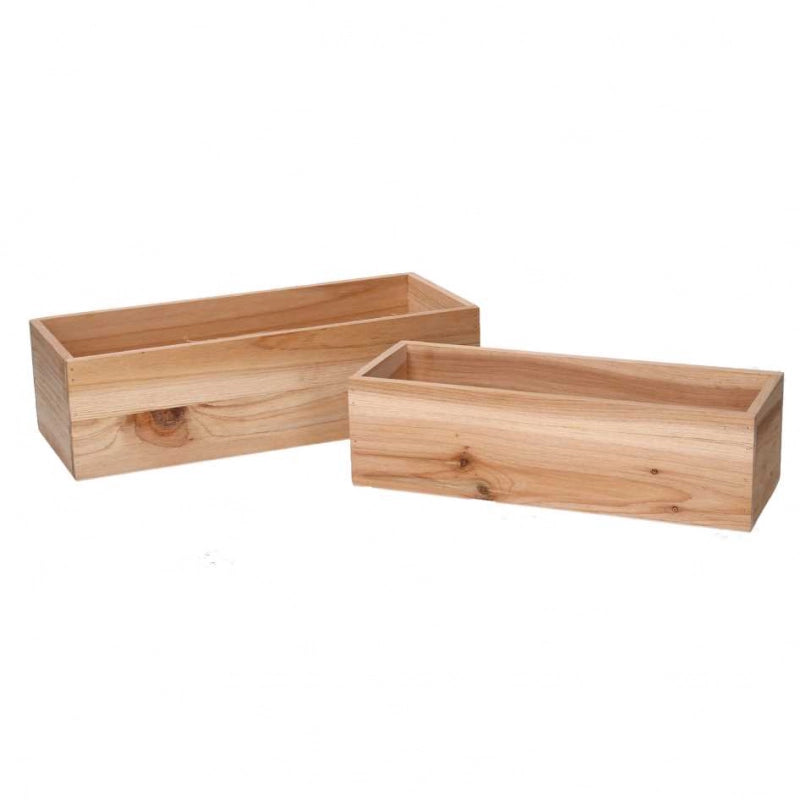 Cassetto legno 1-2 naturale rettangolare cm 32x13h9