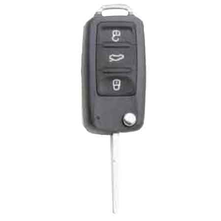 GUSCIO PER CHIAVE AUTO SEAT/SKODA/VOLKSWAGEN 'HU66BRS8' 3 Bottoni