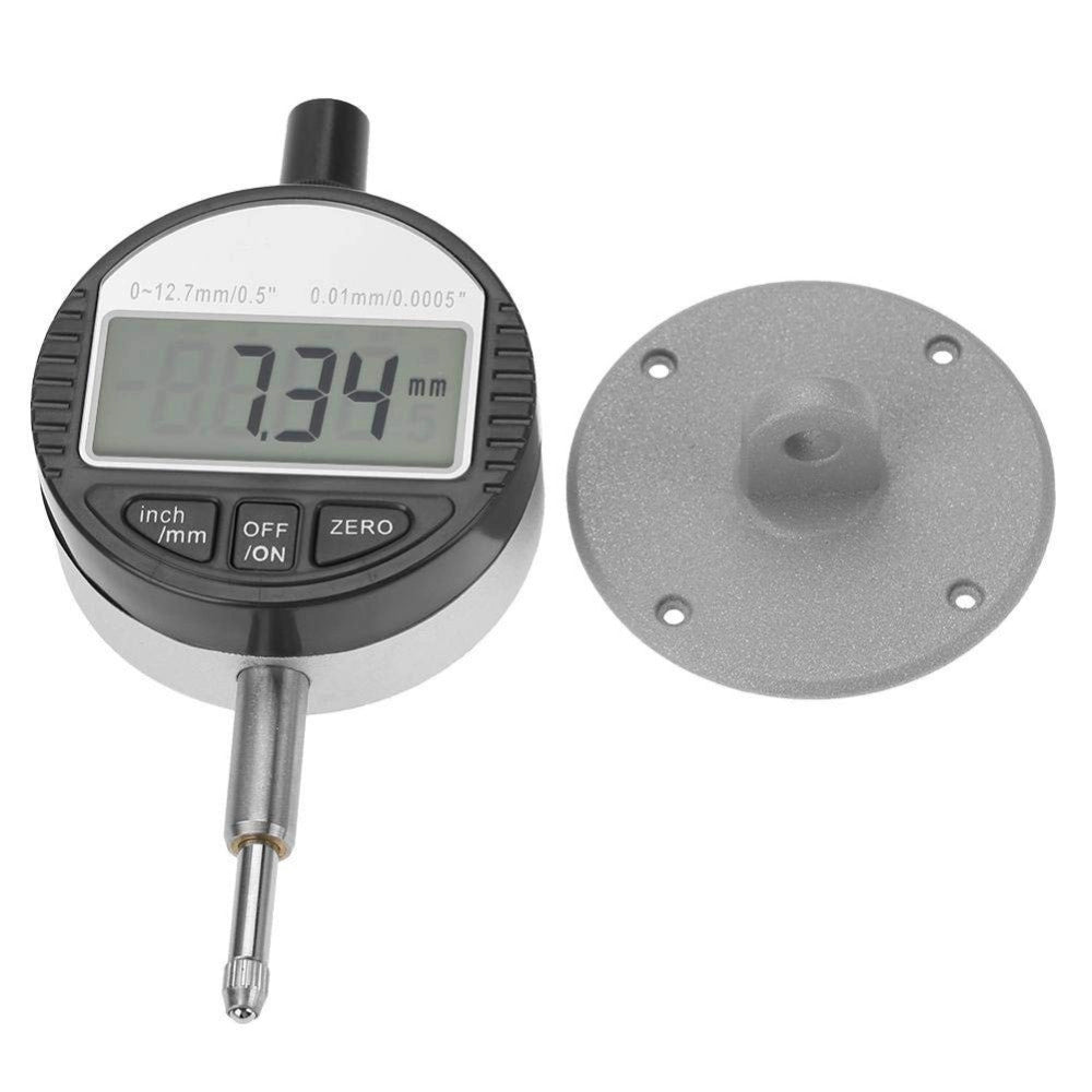Trade Shop - Comparatore Centesimale Digitale Con Display 0-12,7mm/0,5" Tornio  0,01mm/0,005" -