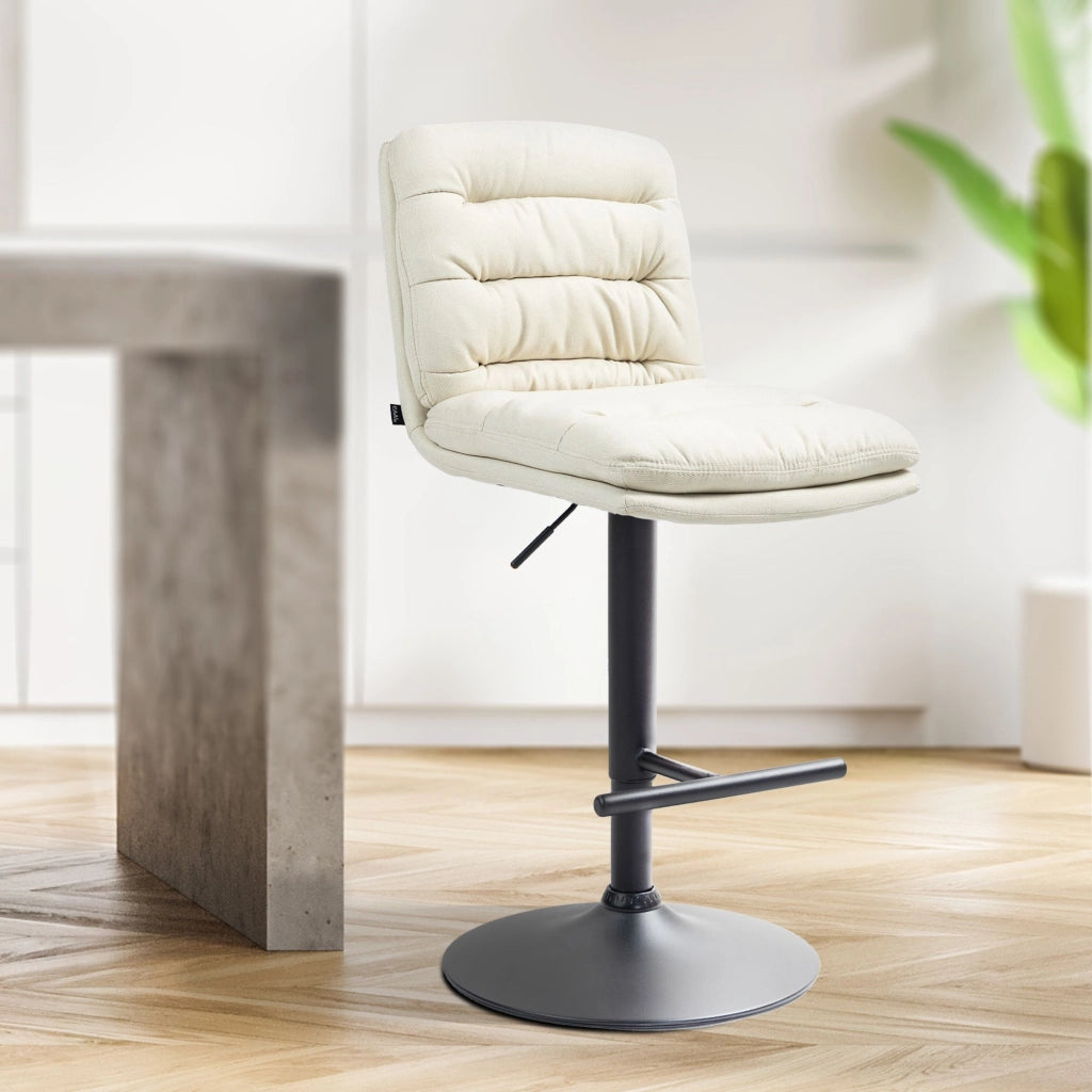 Barhocker Damar Stoff schwarz