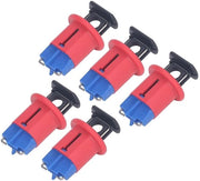 Mini Interruttore di Corrente con Apparecchio di Blocco con Cassetta in Nylon Duraturo, Adatto per Distanza di Scatto a Lame, Set da 5 pezzi
