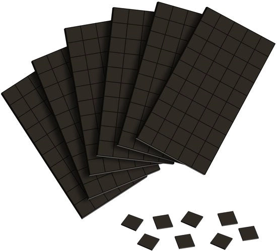 Magneetti multifunzionali a contatto, 300 pezzi di piatto adesivo, mini magneti forti con adesivo quadrati 10 x 10 mm e 20 x 20 mm