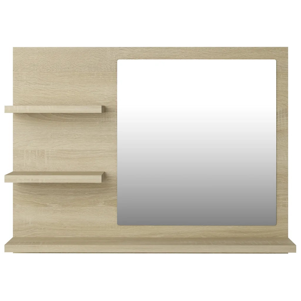 Specchio da Bagno Rovere Sonoma 60x10,5x45 cm Legno Multistrato 805009