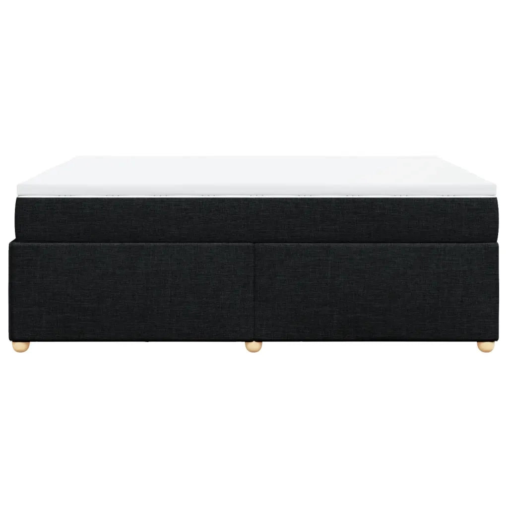 Giroletto a Molle con Materasso Nero 140x200 cm in Tessuto 3285382