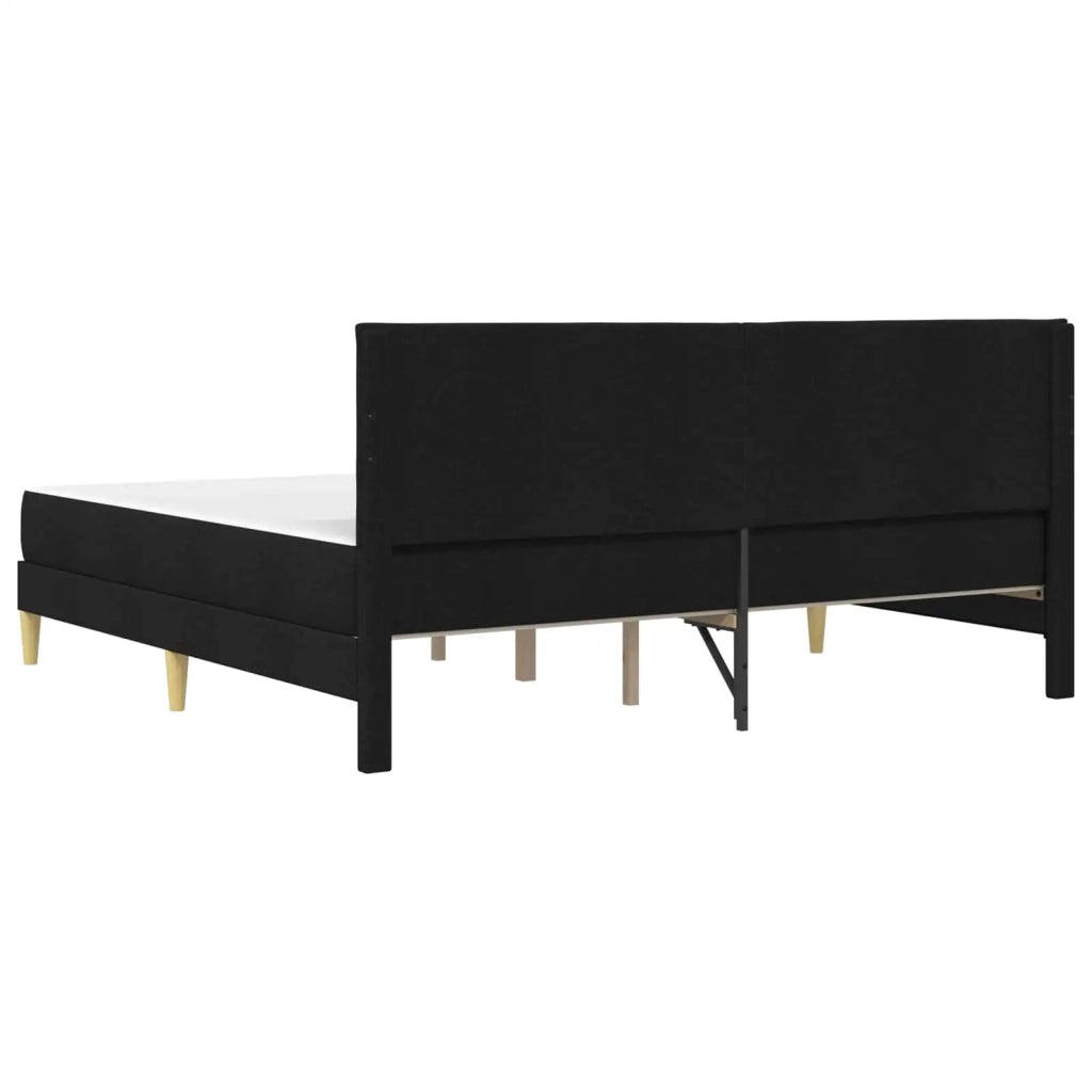 Struttura del letto Nero 200 x 200 cm Poliestere