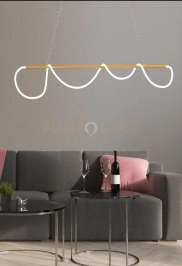 NOEMI-SL O Lampadario a sospensione ottone spazzolato 38W dimmerabile dimmerabile lumen 2510 SDD 2800 - 5000k