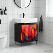 Mobile da Bagno HEESCH Rovere Nero 60 x 40 x 61 cm 8007418