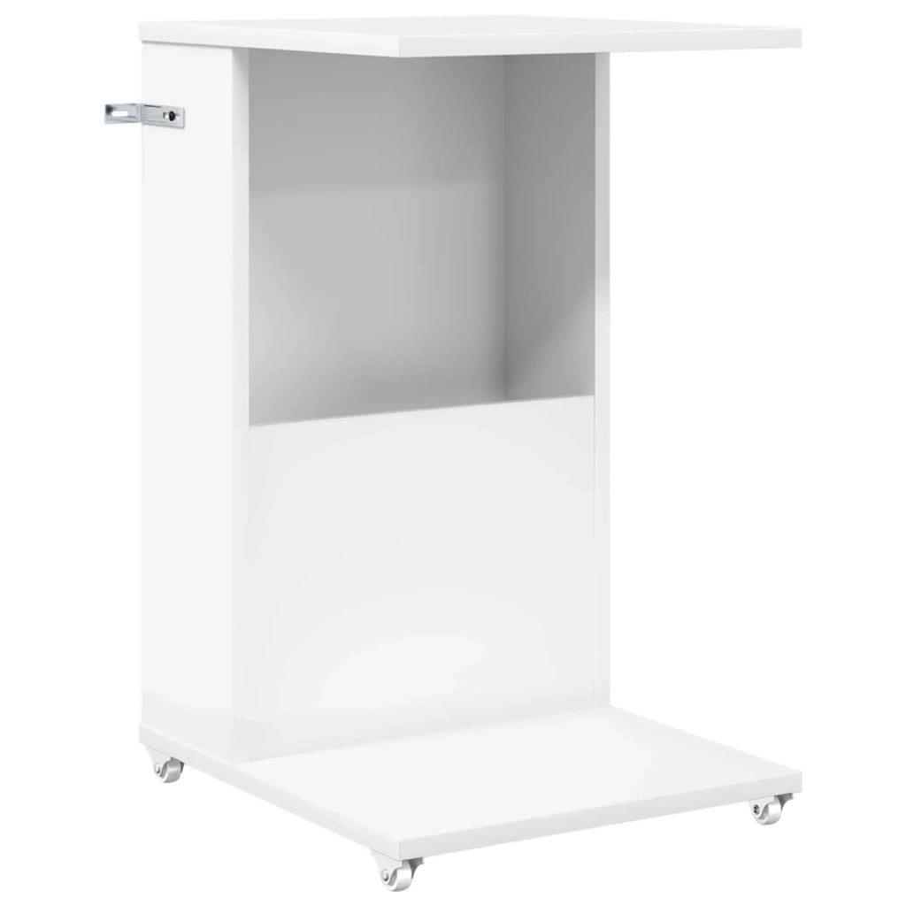Tavolo laterale | Tavolino Bianco 40 x 35 x 60 cm Legno multistrato