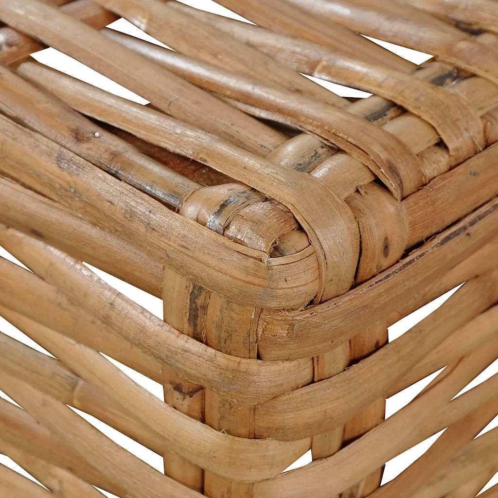 Divano Senza Braccioli con Cuscini in Rattan Naturale 286280