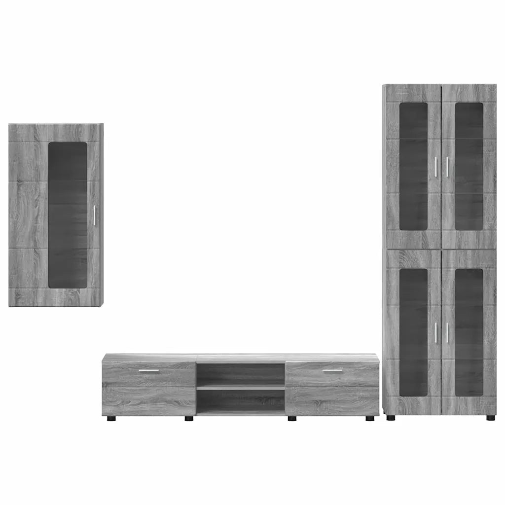 Set mobile TV FLORIN 3 pcs Grigio Sonoma Legno multistrato 3397950